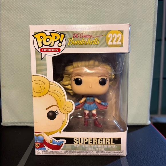 CRYPTOZOIC DC COMCIS BOMBSHELLS SUPERGIRL VINYL FIGURE 2017 NEW IN BOX